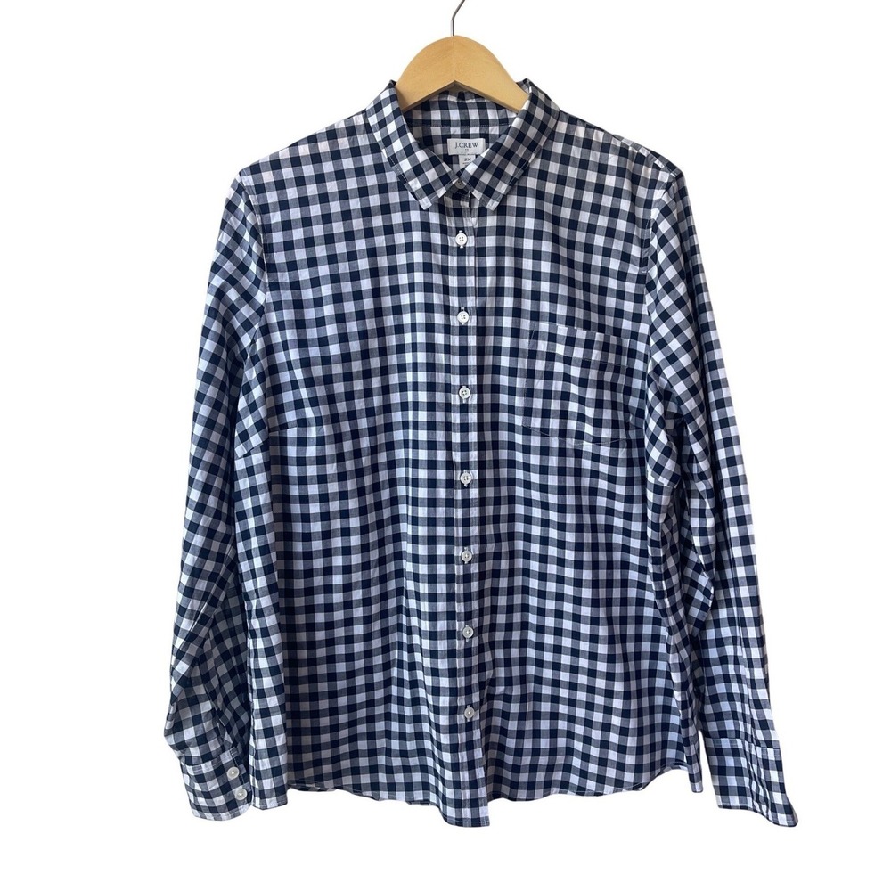 J. Crew Mens Plaid Gingham Button Down Shirt 2X Old Money Preppy Modern Chic - Picture 1 of 10